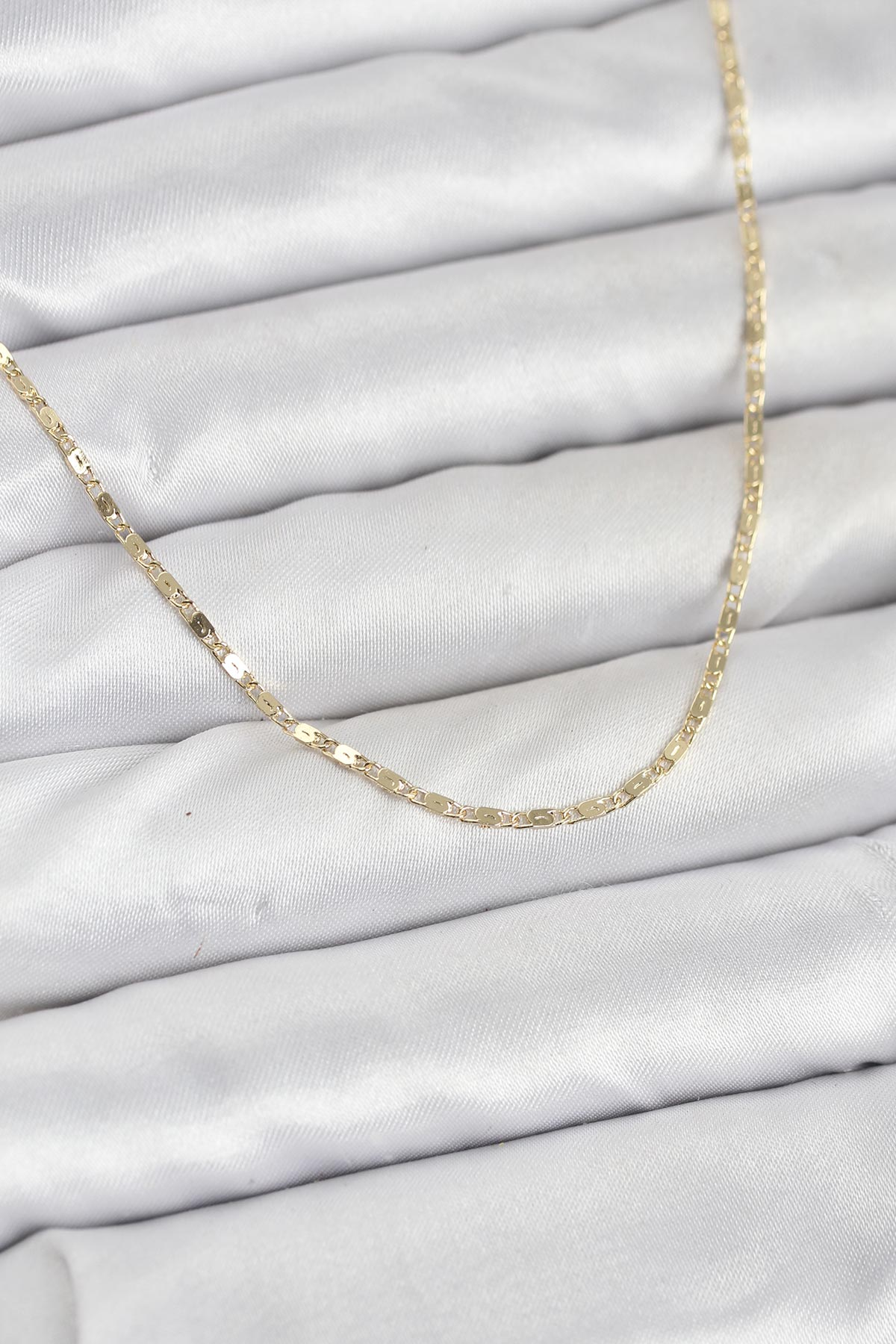 CM 14K Gold Renk Ezme Zincir Model 60 cm Kadın Kolye 5886