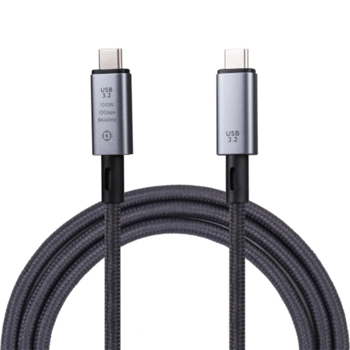 Ally USB 3.2 100W Type-C to Type-C 8K Görüntü-Data ve Ultra Hızlı Şarj Kablosu 1 Metre