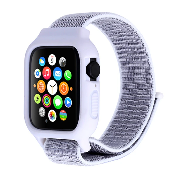 Ally Apple Watch 6-SE-5-4 44mm / 3-2-1 42mm Kayış Kordon Kılıf Silikon
