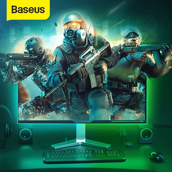 BASEUS Game Light RGB 5050 Esnek Oyuncu Pc LED Şerit Işık 5W15 m