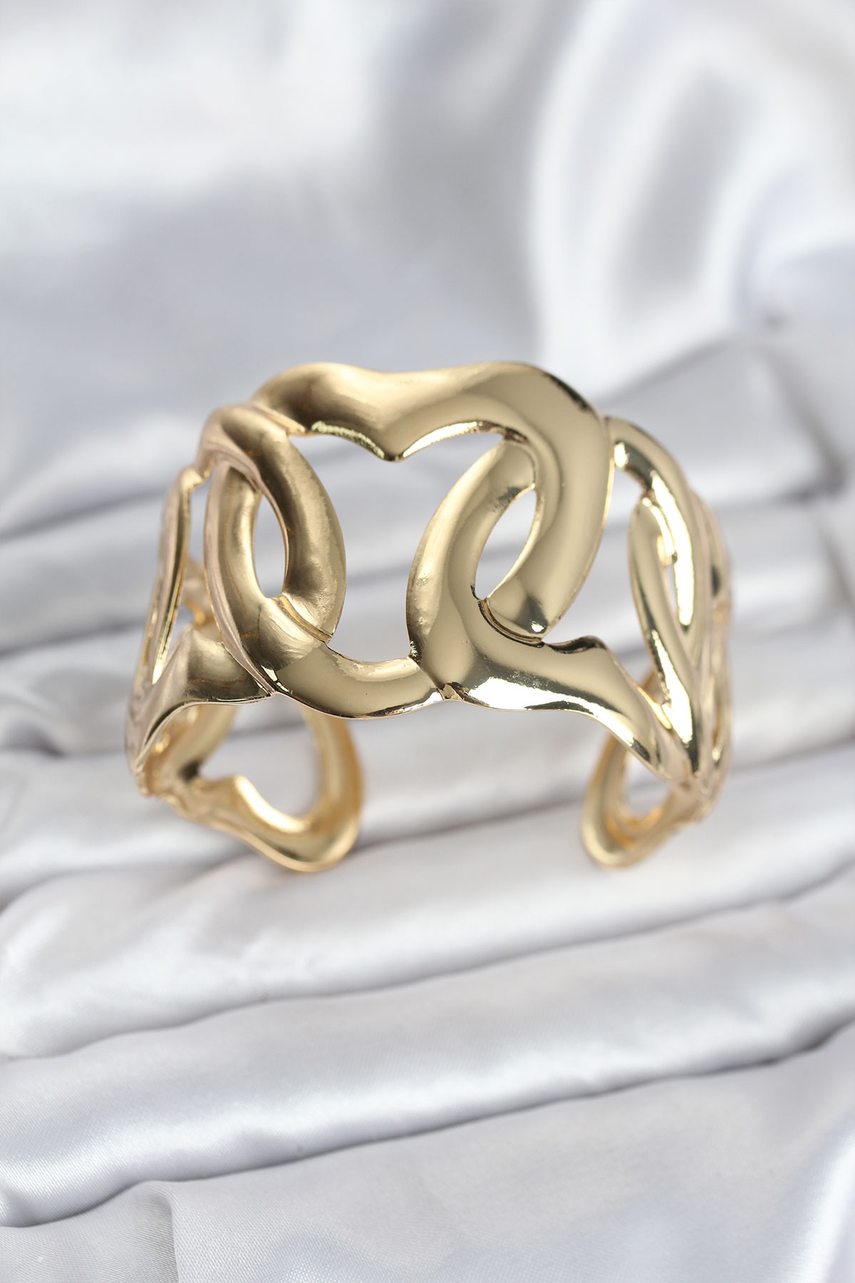 Pirinç Gold Renk Vintage Kadın Bileklik 5886