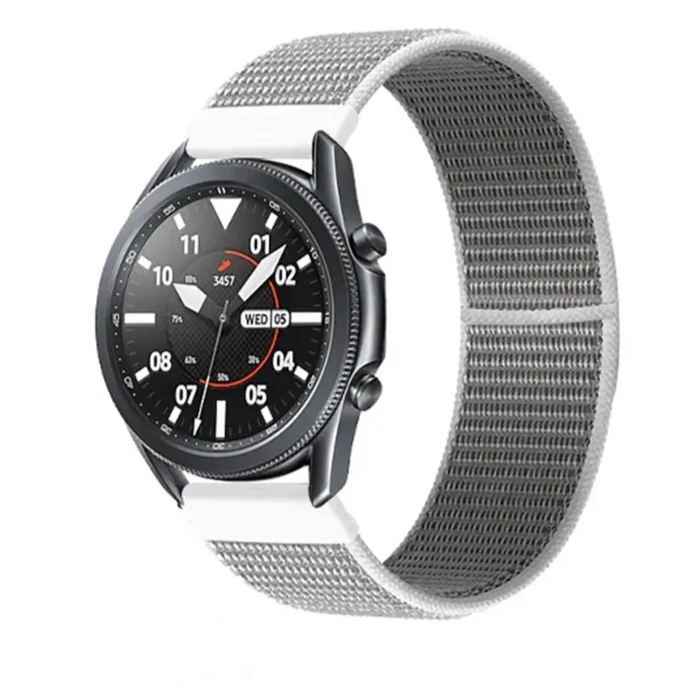 ALLY 20MM Huawei Watch Galaxy Watch Classic Kayış Kordon Nylon Loop