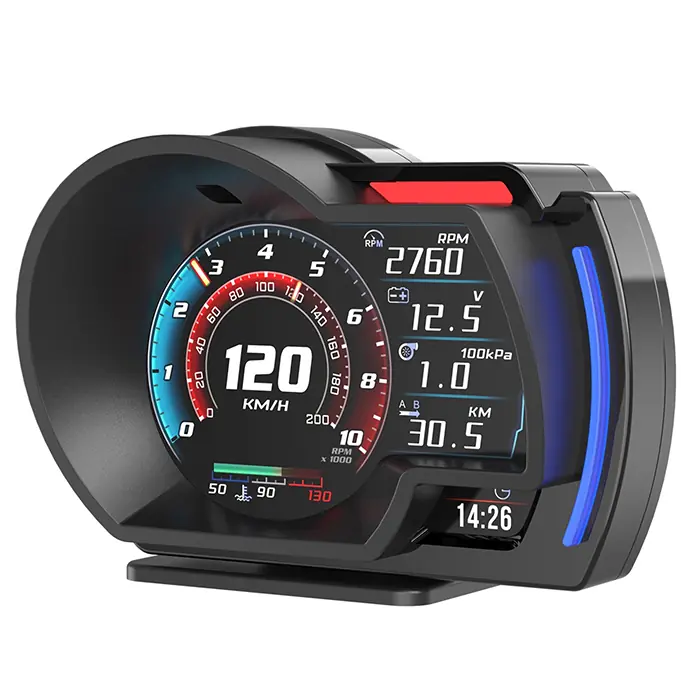 Ally A520 OBD2 + GPS Head Up Display HUD Dijital Hız Göstergesi RPM & Sıcaklık & Basınç Takip Hız Alarmı