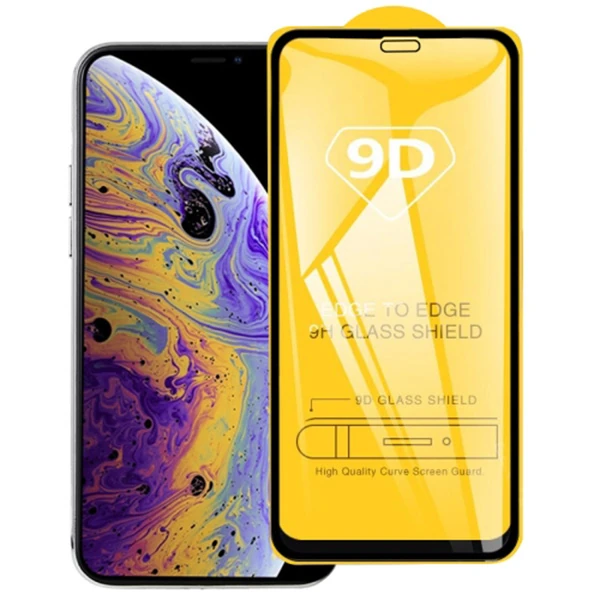 ALLY İPhone 11 Pro Max /XS Max 6.5 9D Full Glue Tempered Cam Ekran Koruyucu