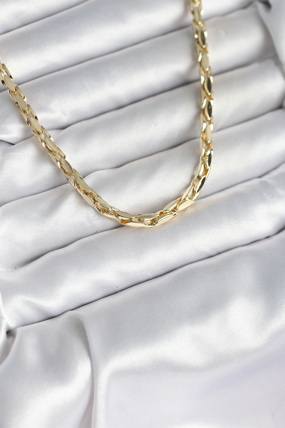 Pirinç Gold Renk 60 cm Zincir Kadın Kolye 5886