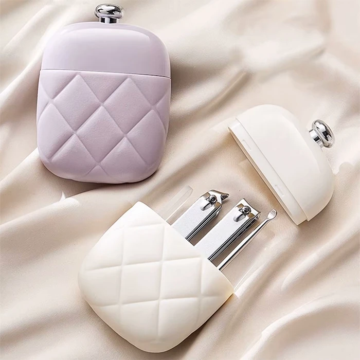 EZERE 4in1 Taşınabilir Tırnak Makası + Törpü + Kulak Kaşığı Bakım Seti