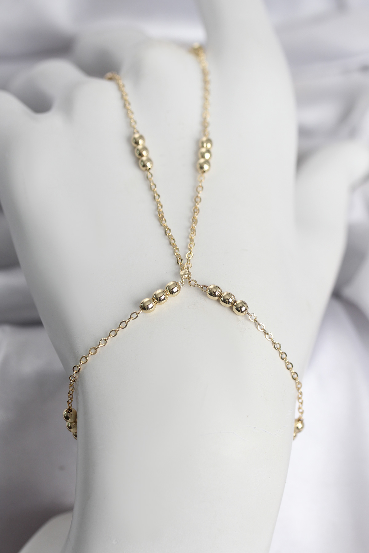 316L Çelik Top Zincirli Gold Renk Kadın Şahmeran 5886