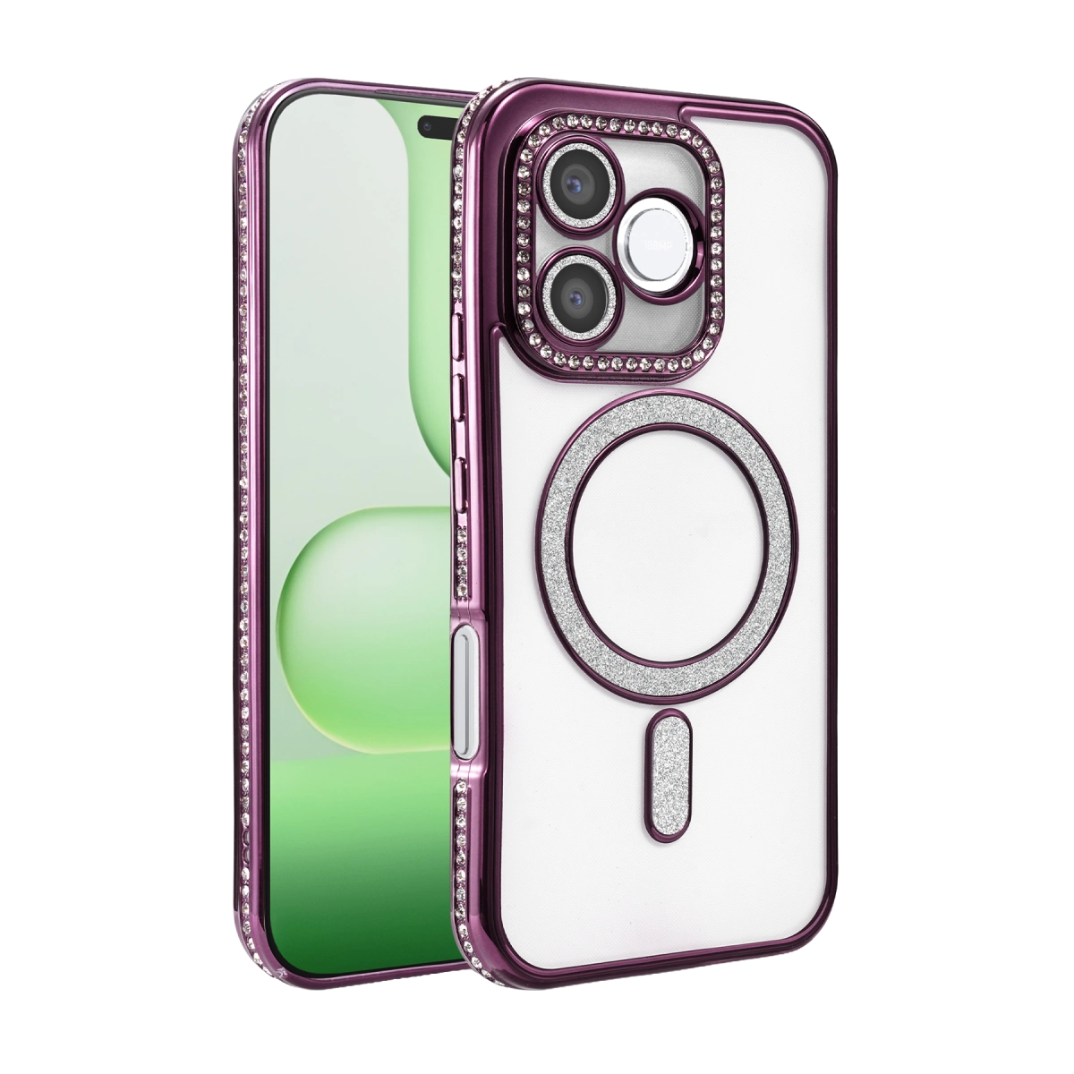 Huawei Honor 600 Lite Joke Simli Magneticsafe Kılıf - Derin Mor