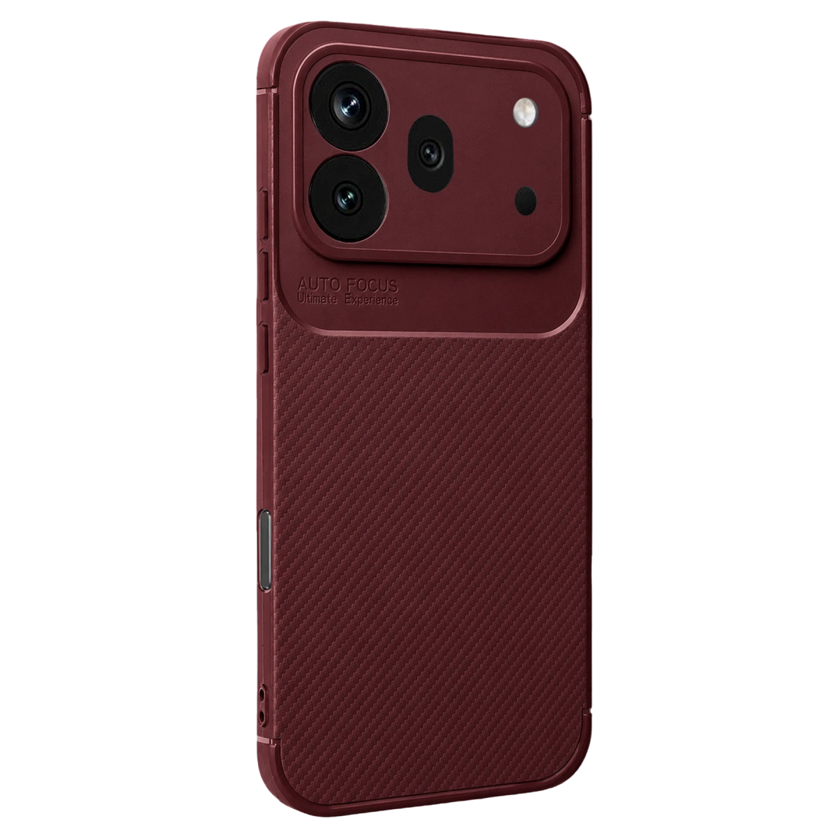 Huawei Honor 600 Pro Auto Focus Karbon Kapak - Bordo