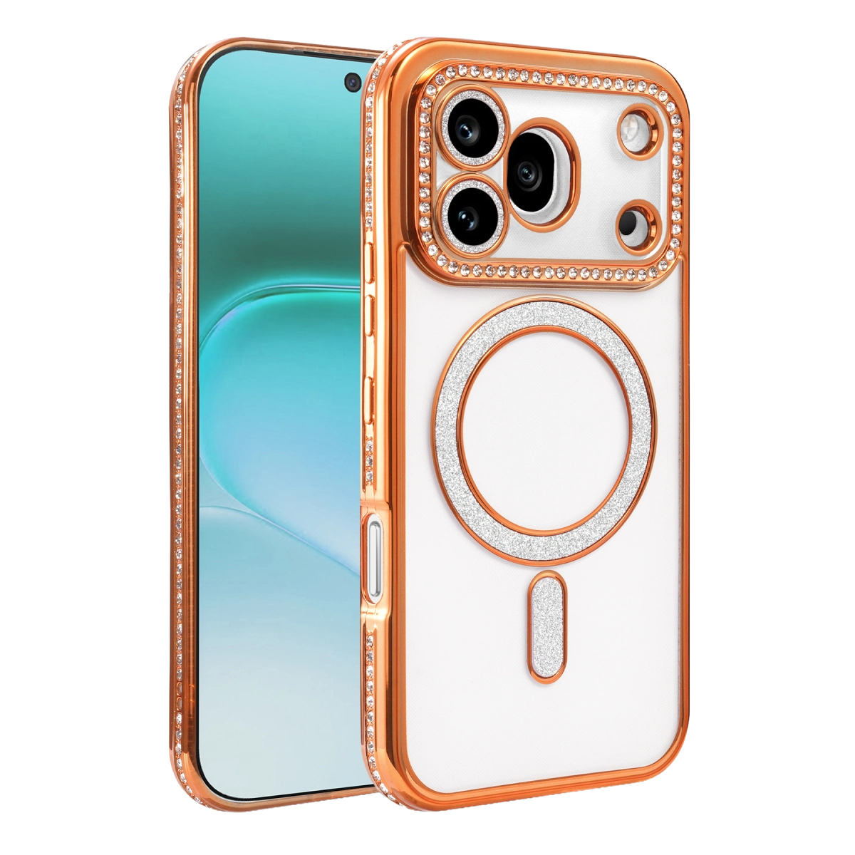 Huawei Honor 600 Pro Joke Simli Magneticsafe Kılıf - Turuncu