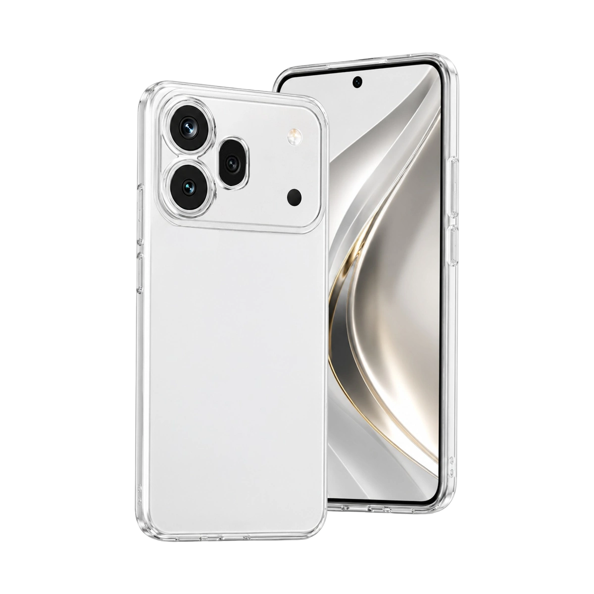 Huawei Honor 600 Pro Lüx Şeffaf Silikon - Şeffaf