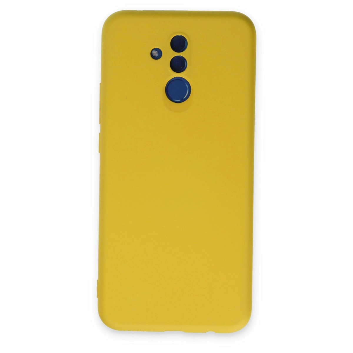 Huawei Mate 20 Lite Kılıf Nano İçi Kadife Silikon - Sarı