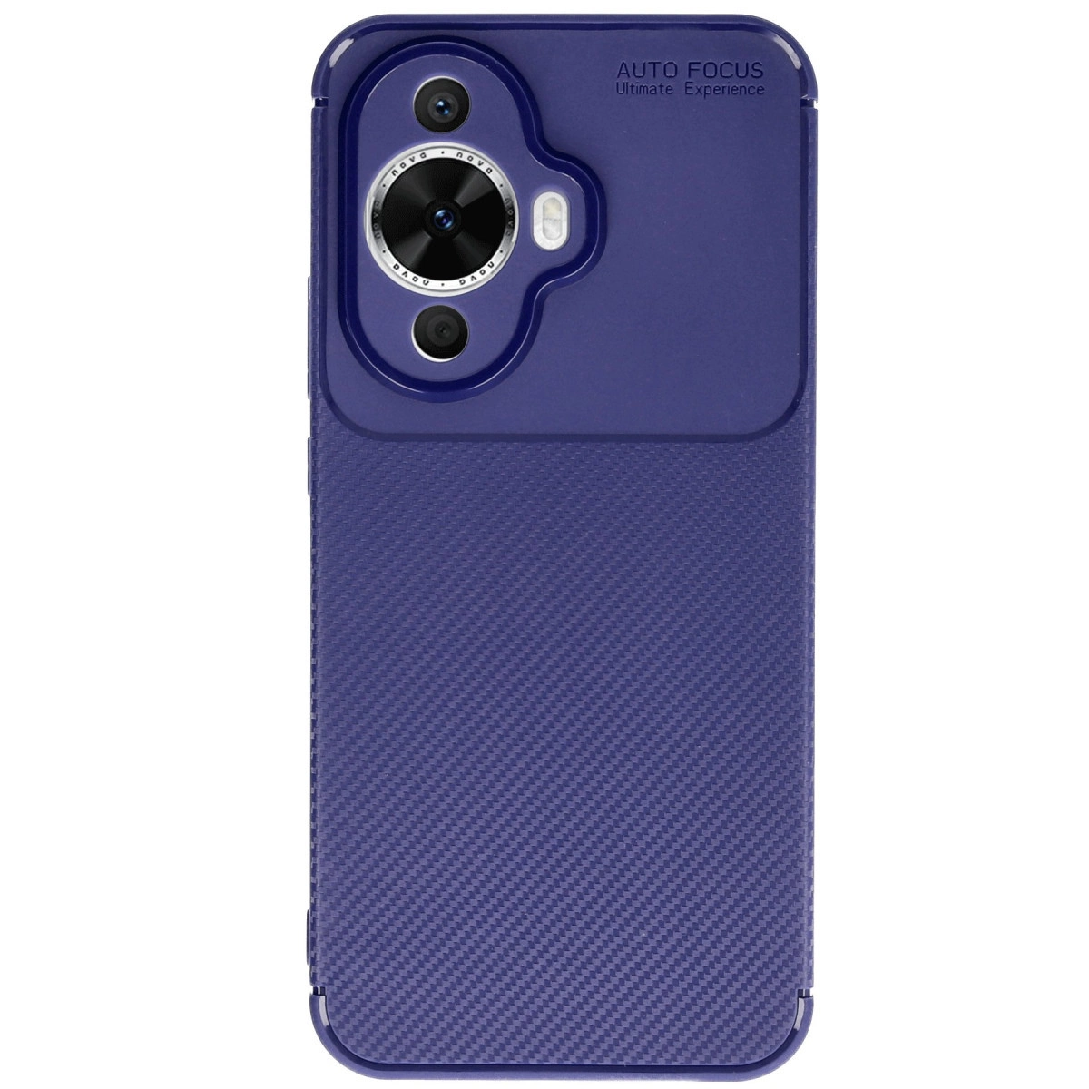 Huawei Nova 12s Kılıf Auto Focus Karbon Kapak - Lacivert