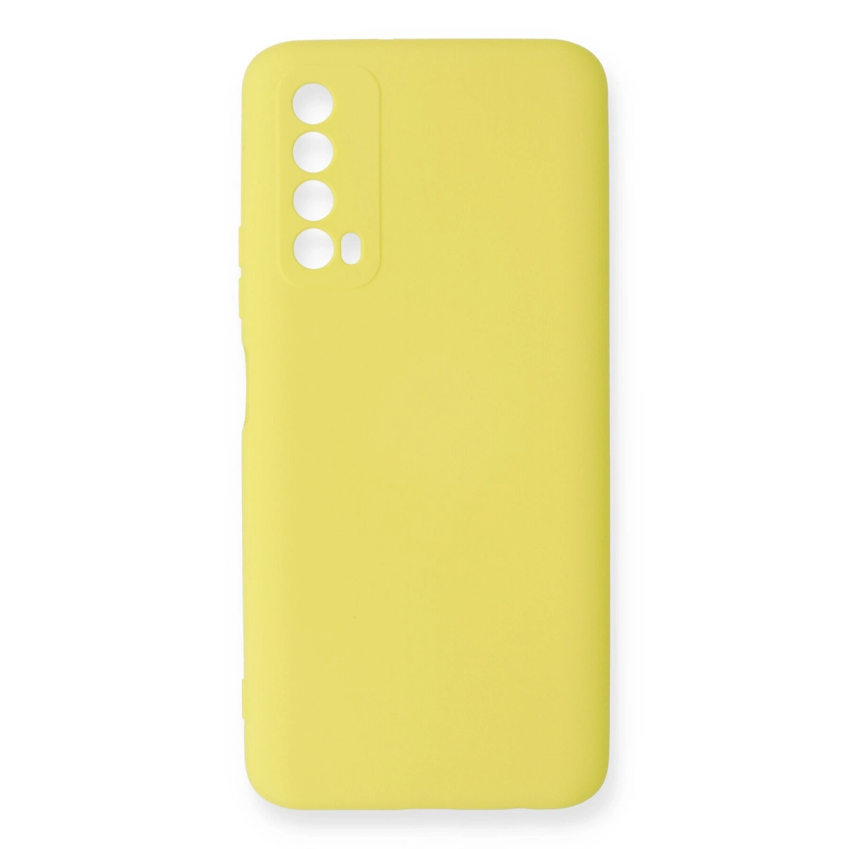 Huawei P Smart 2021 Kılıf Nano İçi Kadife Silikon - Sarı