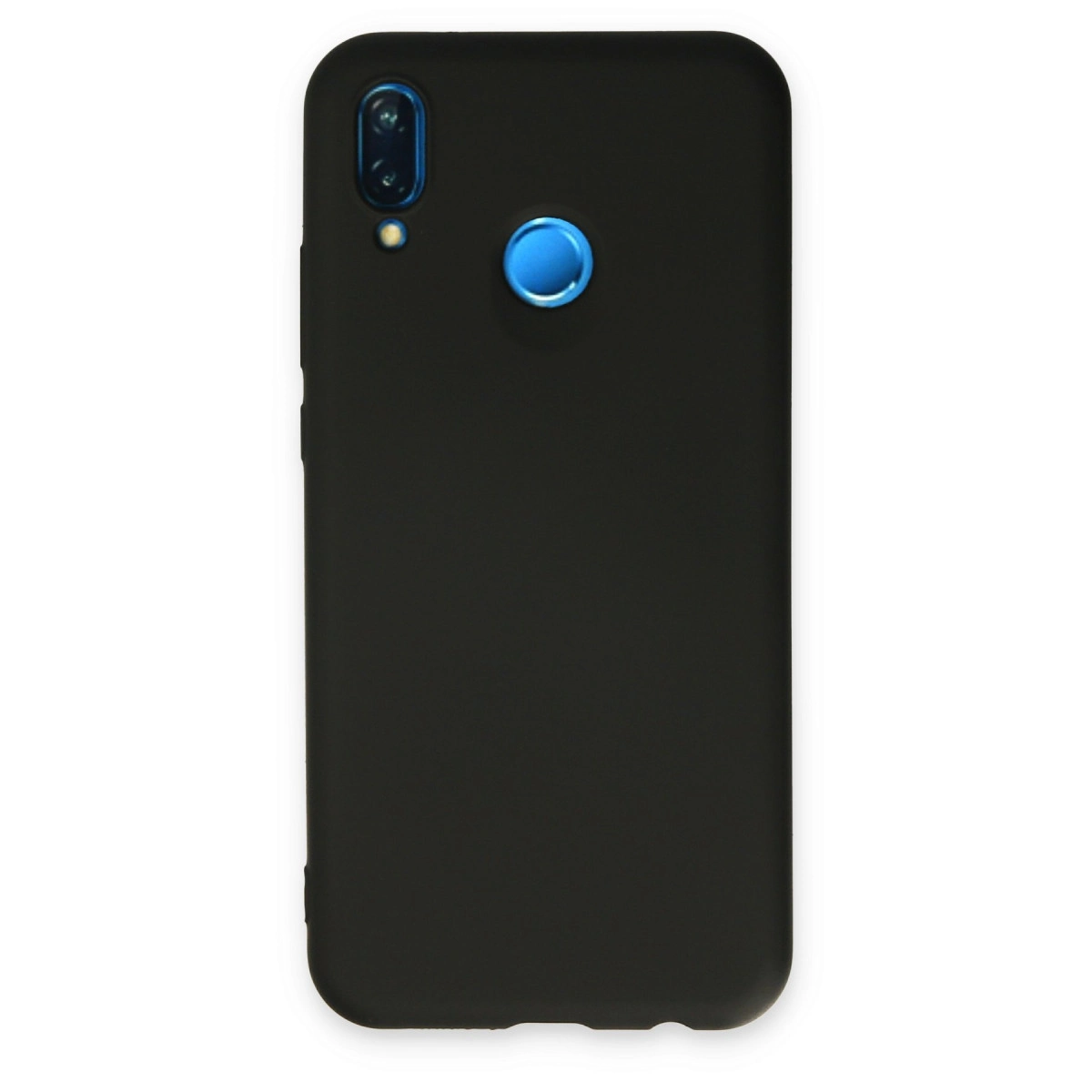 Huawei P20 Lite Kılıf Nano İçi Kadife Silikon - Siyah