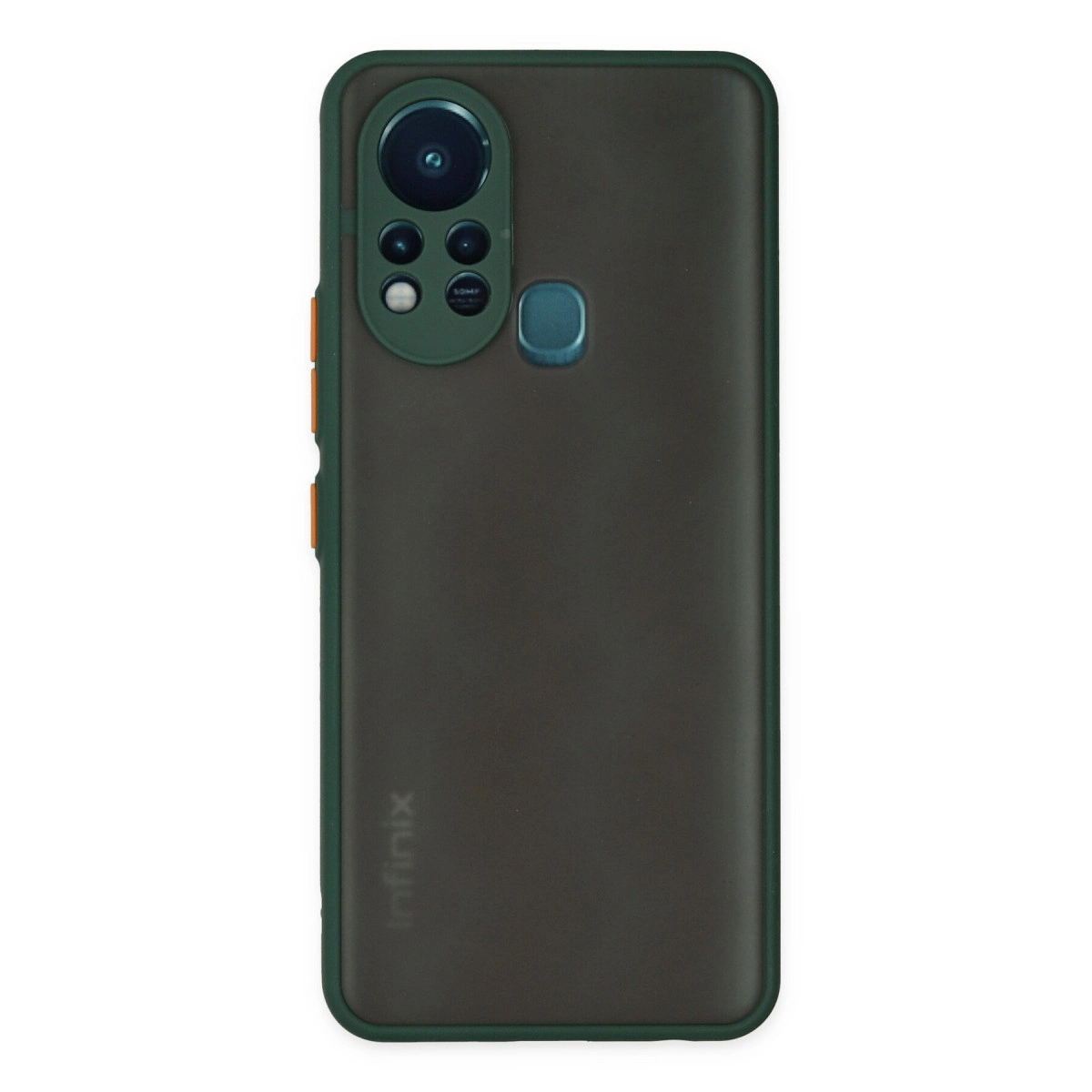 İnfinix Hot 11s Kılıf Montreal Silikon Kapak - Yeşil