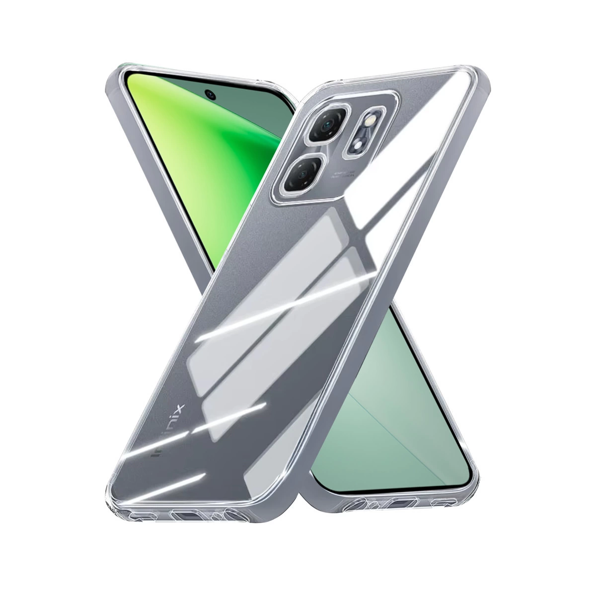 İnfinix Smart 9 Kılıf Lüx Şeffaf Silikon