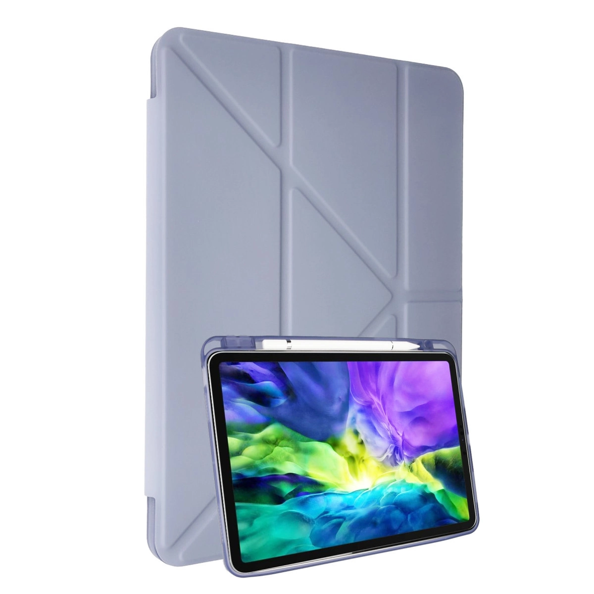 İpad 2022 10.9 (10.nesil) Kılıf Kalemlikli Mars Tablet Kılıfı - Lila