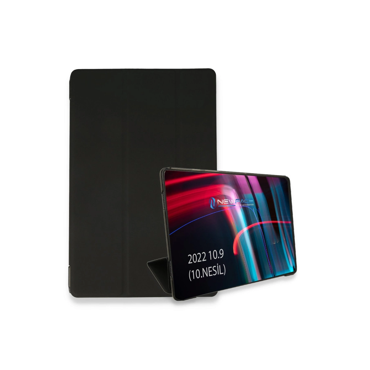 İpad 2025 10.9 10.nesil (a16) Kılıf Tablet Smart Kılıf - Siyah