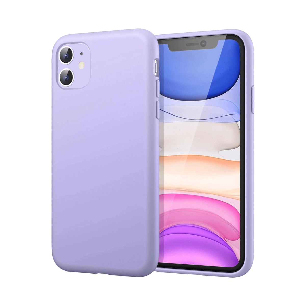 İphone 11 Kılıf First Silikon - Lila
