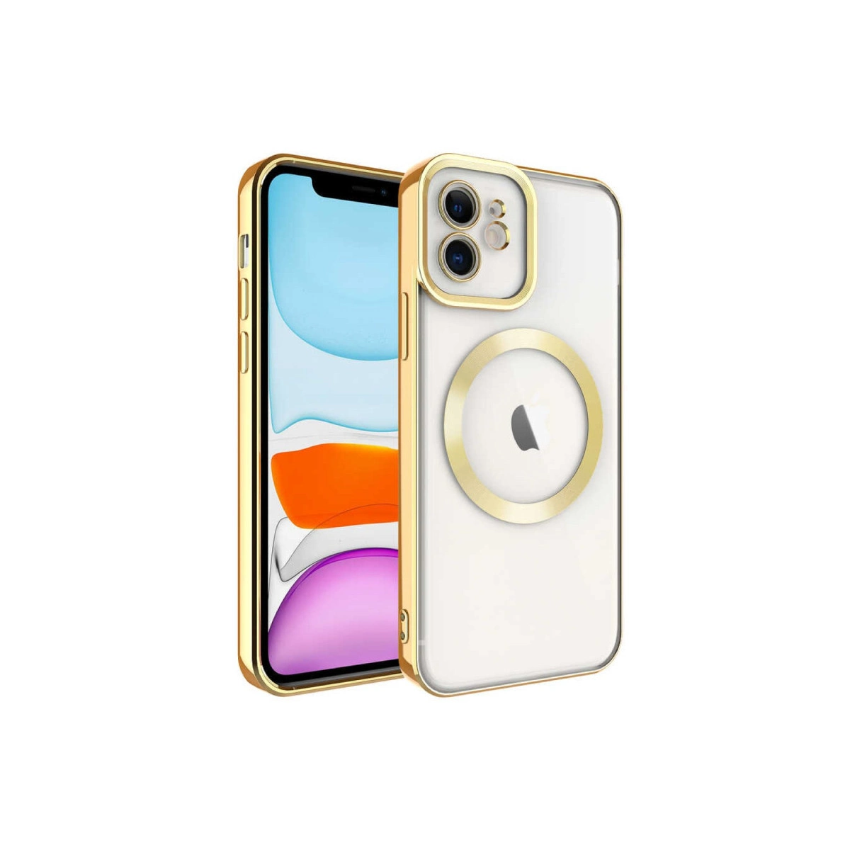 İphone 11 Kılıf Kross Magneticsafe Kapak - Gold