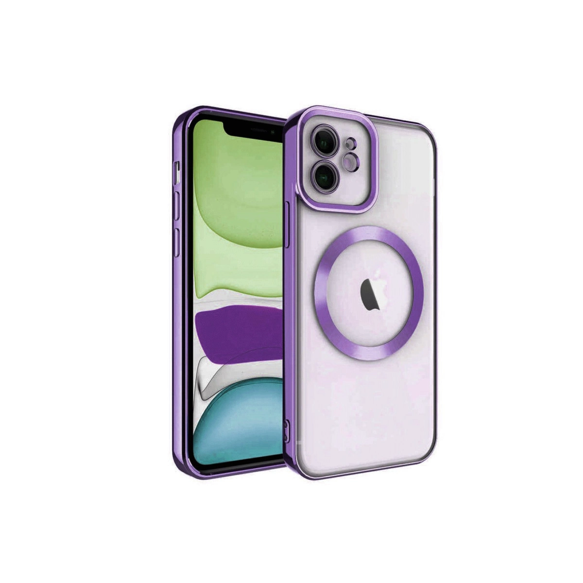 İphone 11 Kılıf Kross Magneticsafe Kapak - Mor