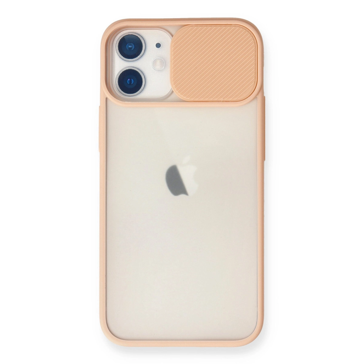 İphone 11 Kılıf Palm Buzlu Kamera Sürgülü Silikon - Pembe