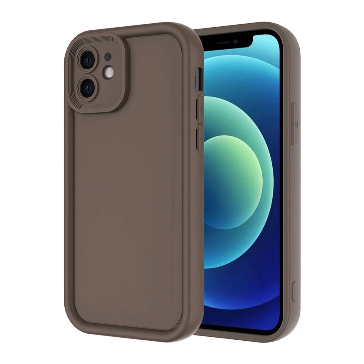 İphone 11 Kılıf Viera Silikon - Kahverengi