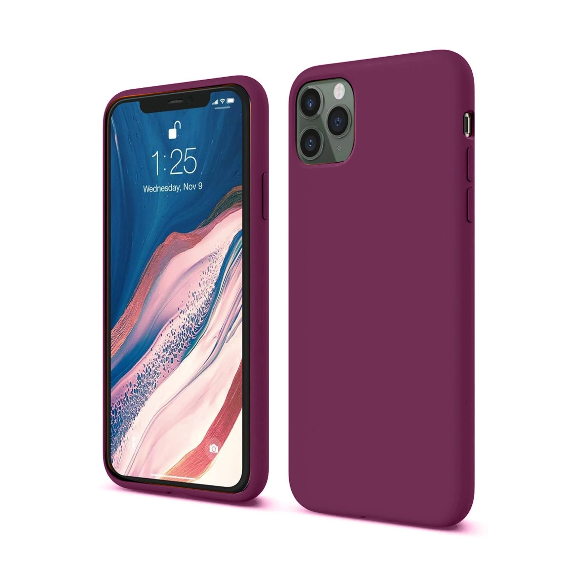 İphone 11 Pro Kılıf First Silikon - Mürdüm