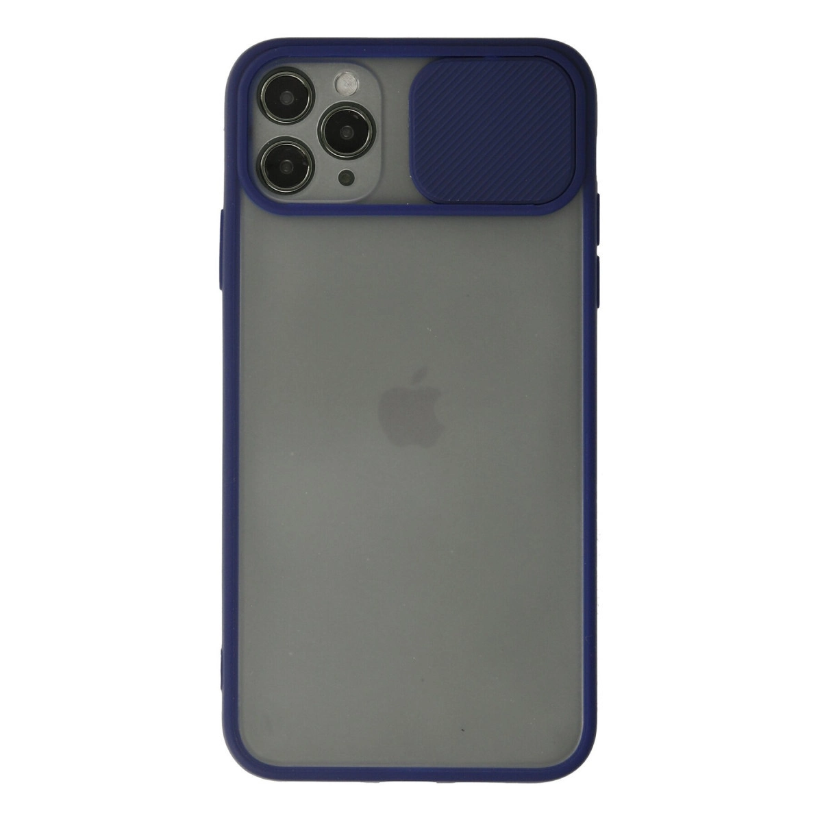 İphone 11 Pro Kılıf Palm Buzlu Kamera Sürgülü Silikon - Lacivert