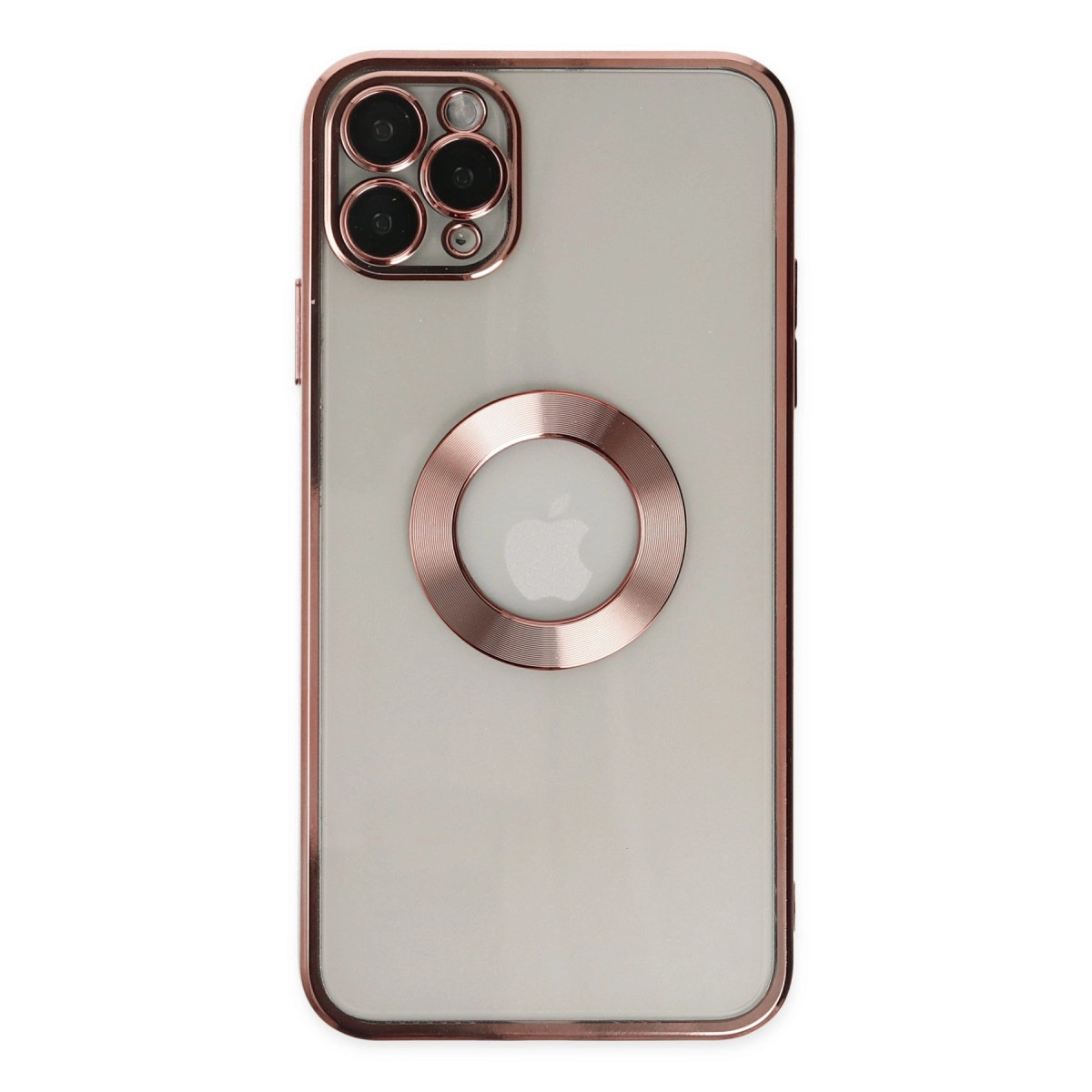 İphone 11 Pro Kılıf Slot Silikon - Rose Gold