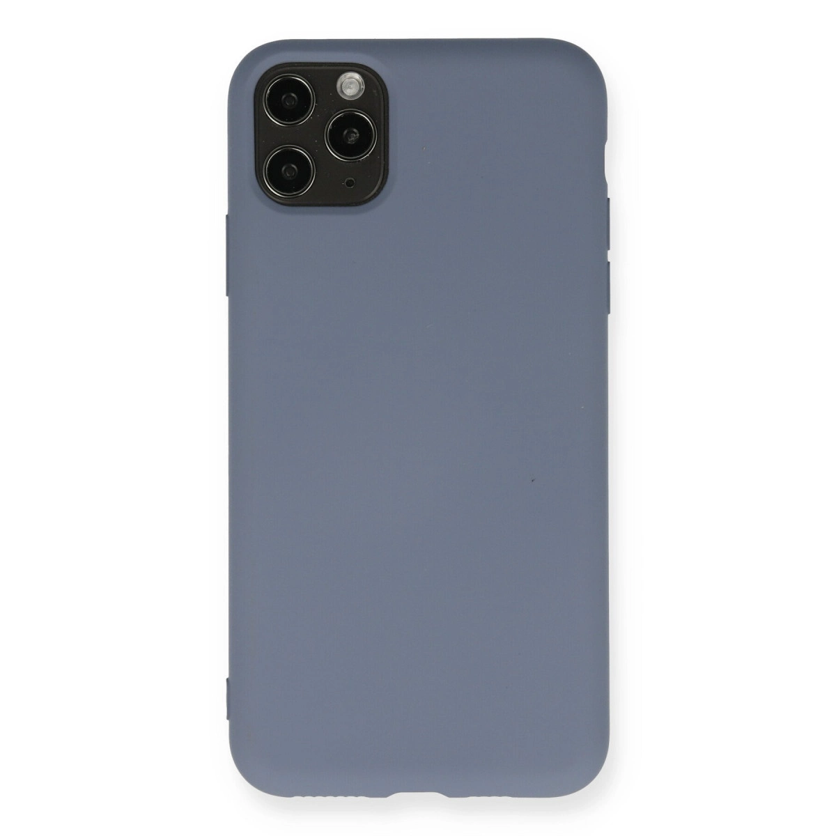 İphone 11 Pro Max Kılıf Nano İçi Kadife Silikon - Gri