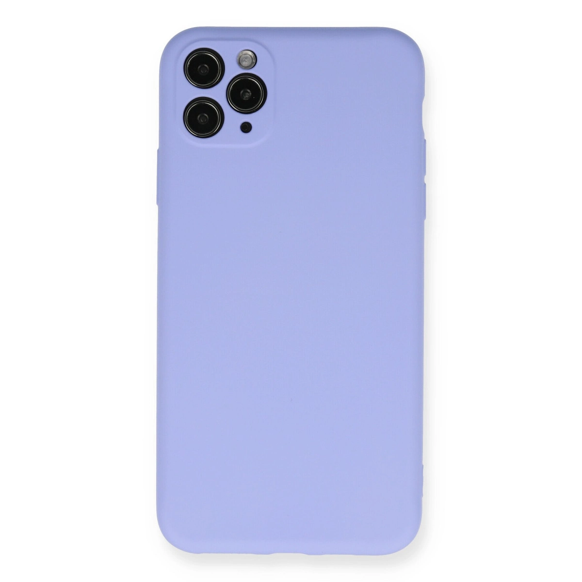 İphone 11 Pro Max Kılıf Nano İçi Kadife Silikon - Lila