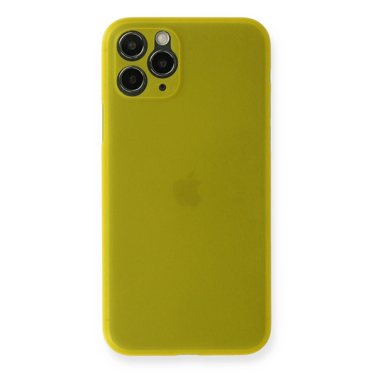 İphone 11 Pro Max Kılıf Pp Ultra İnce Kapak - Sarı
