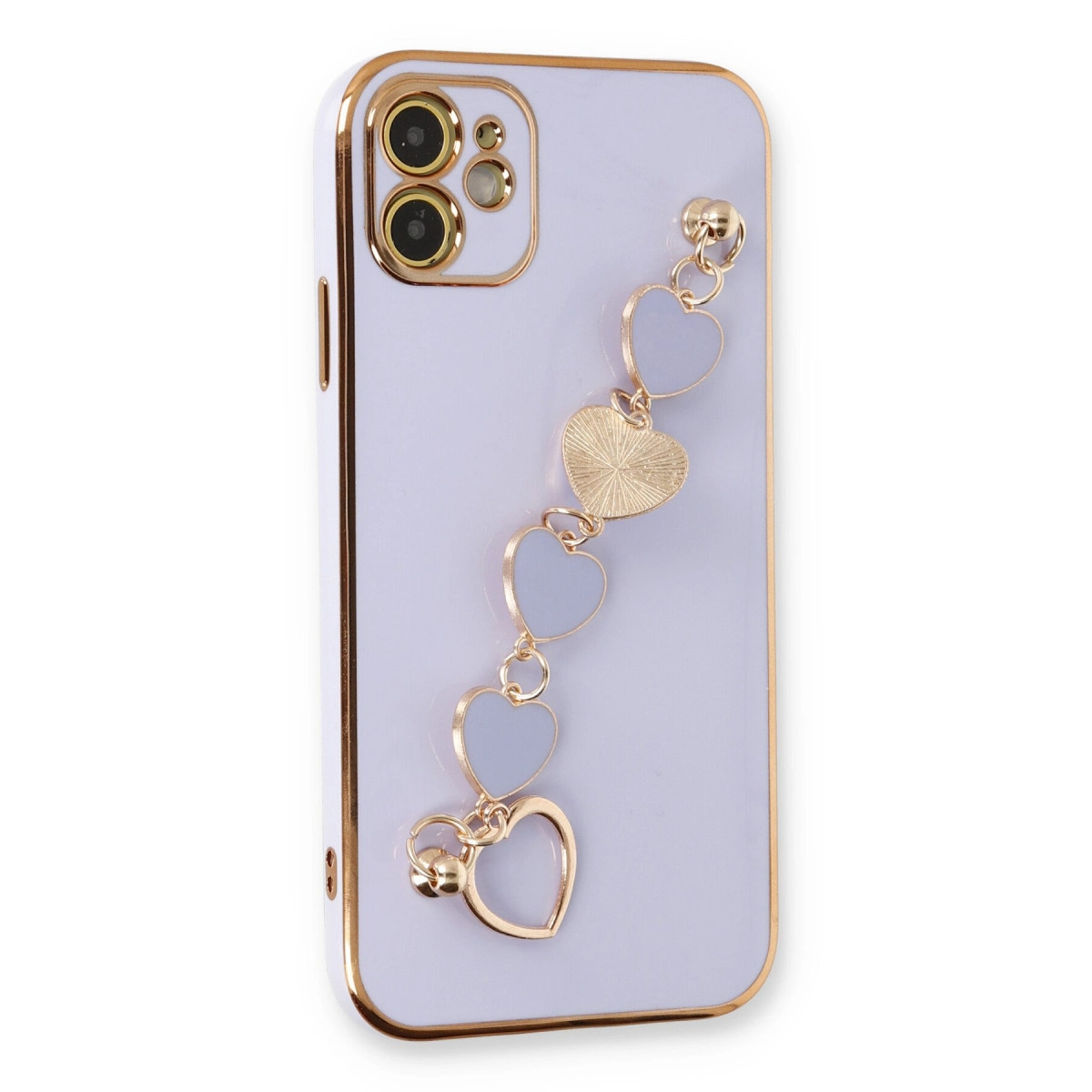 İphone 12 Kılıf Esila Silikon - Lila