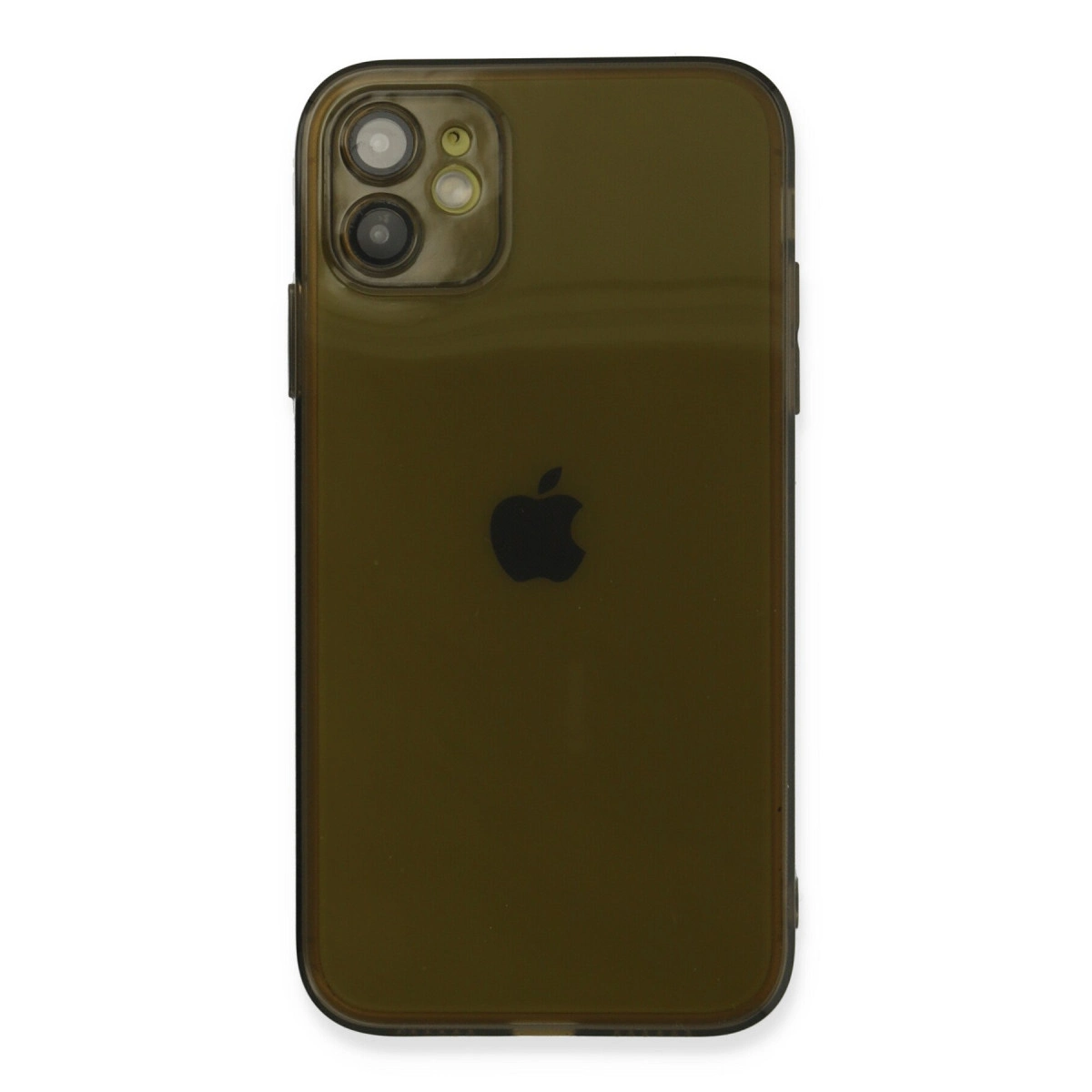 İphone 12 Kılıf Fly Lens Silikon - Siyah
