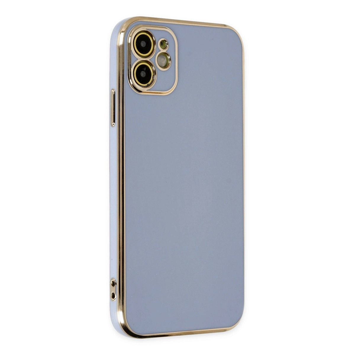 İphone 12 Kılıf Volet Silikon - Mavi