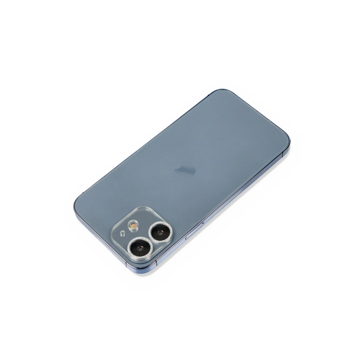 İphone 12 Mini Shine Kamera Lens Koruma Cam - Gümüş