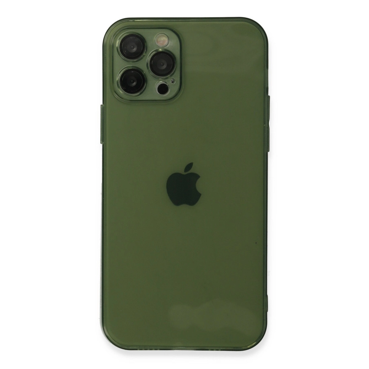 İphone 12 Pro Kılıf Fly Lens Silikon - Yeşil