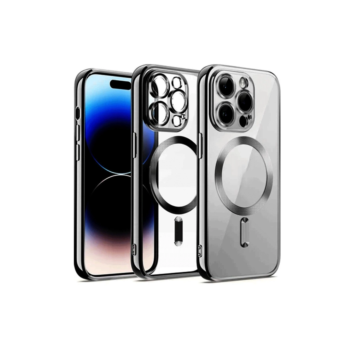 İphone 12 Pro Kılıf Kross Magneticsafe Kapak - Gümüş