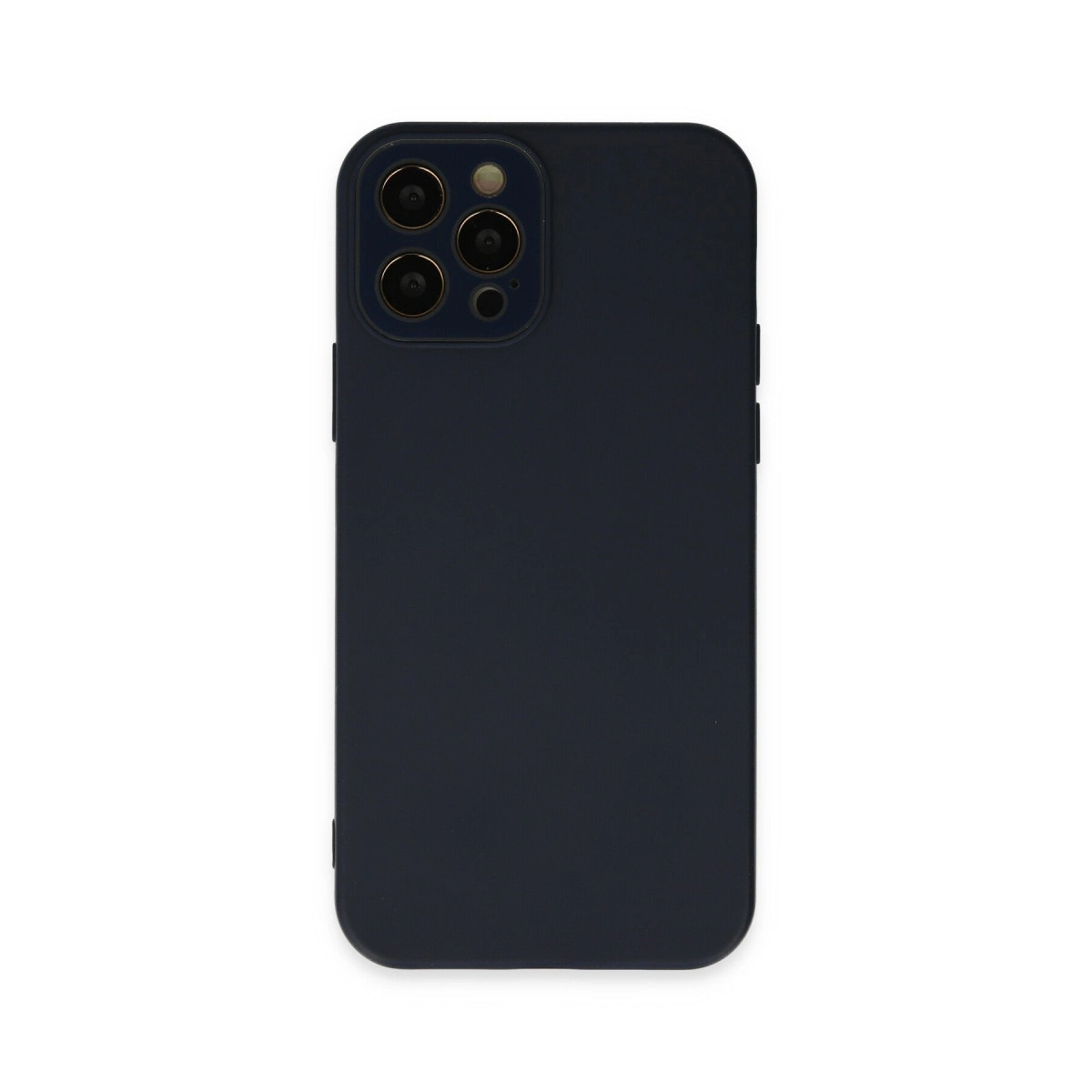 İphone 12 Pro Kılıf Lansman Glass Kapak - Lacivert
