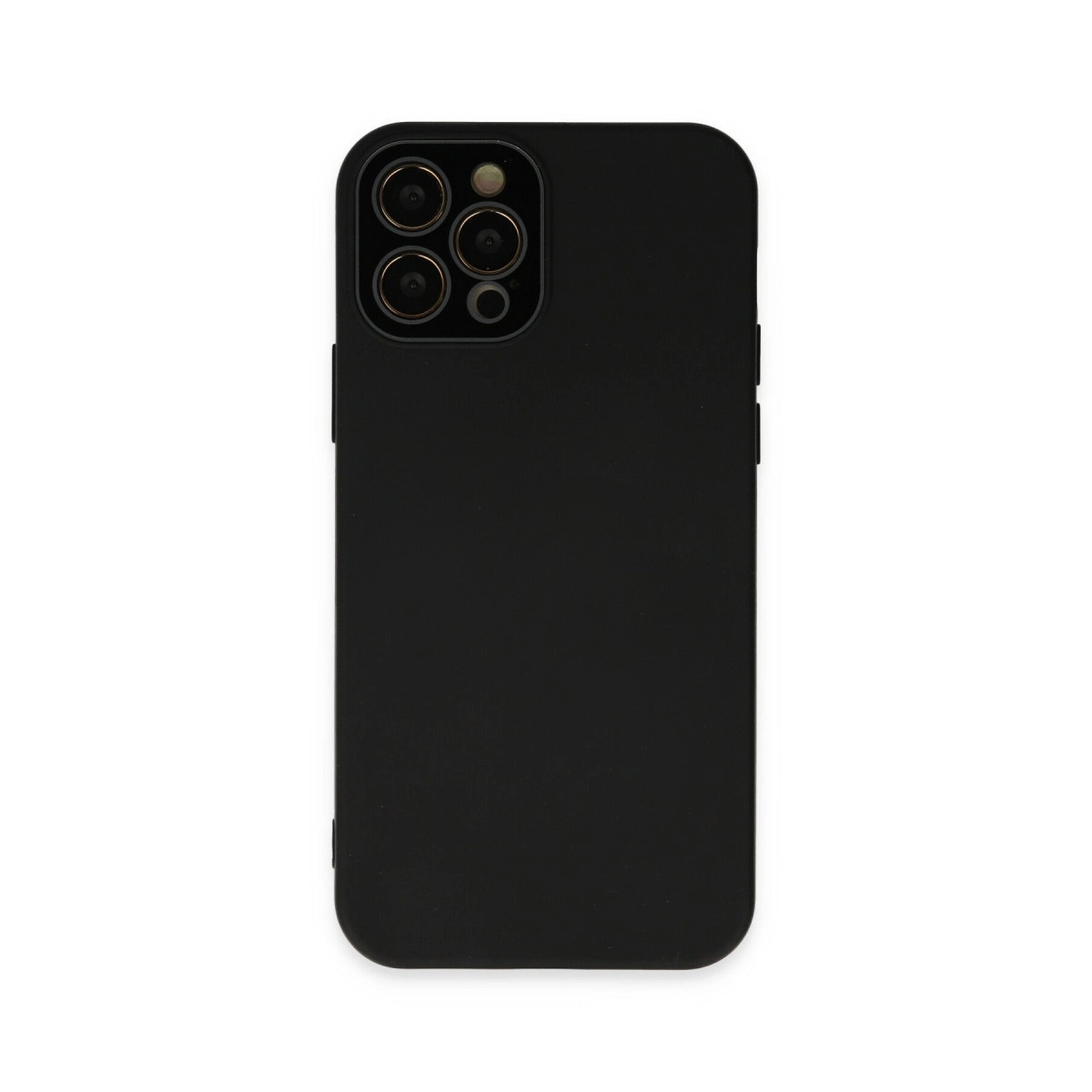 İphone 12 Pro Kılıf Lansman Glass Kapak - Siyah