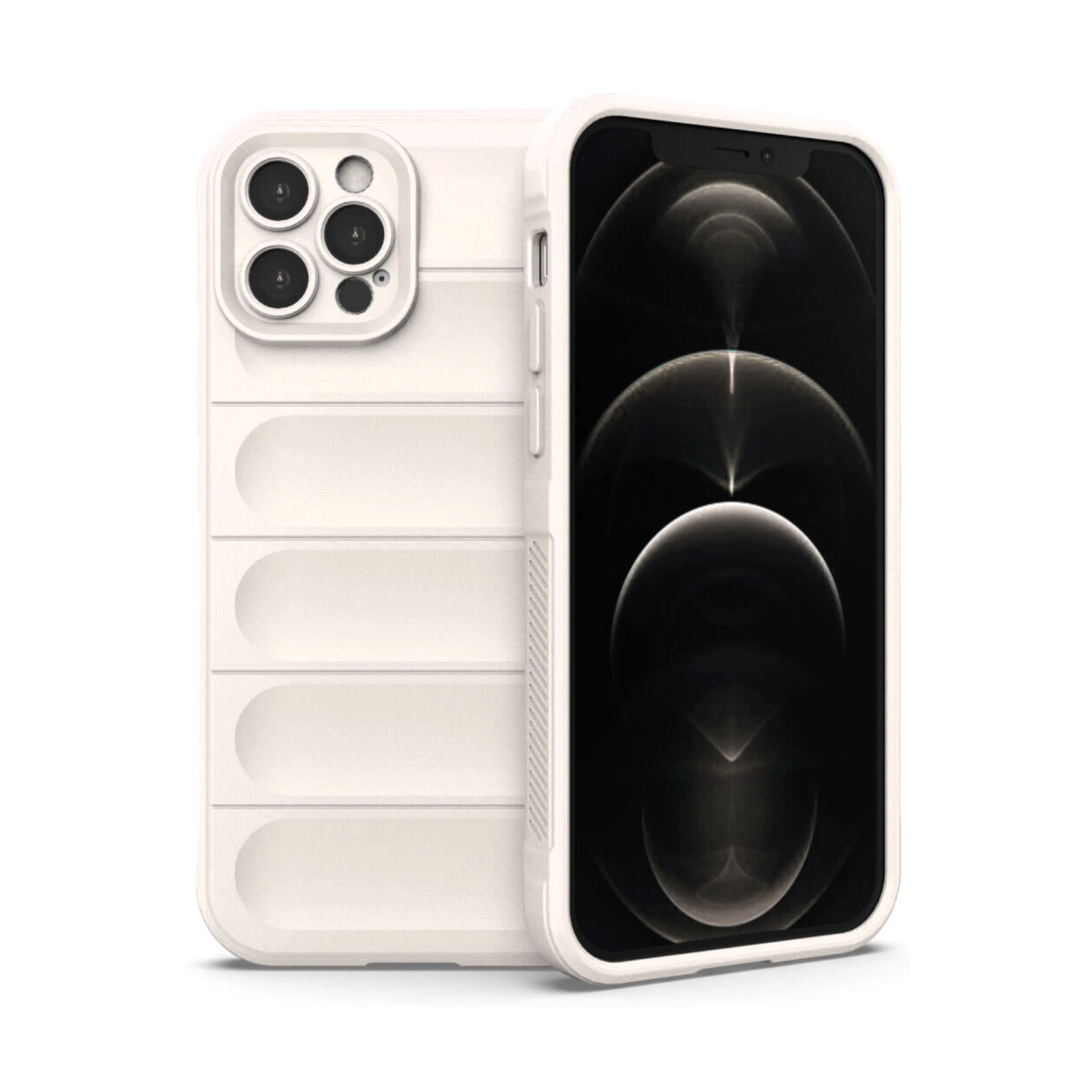 İphone 12 Pro Kılıf Optimum Silikon - Krem