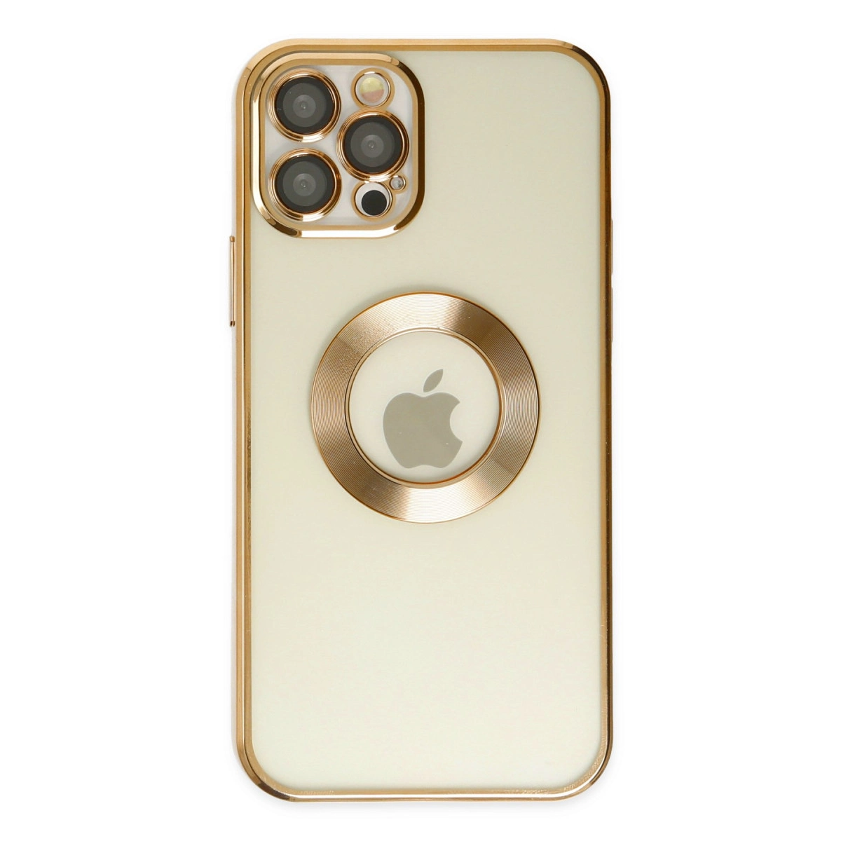 İphone 12 Pro Kılıf Slot Silikon - Gold