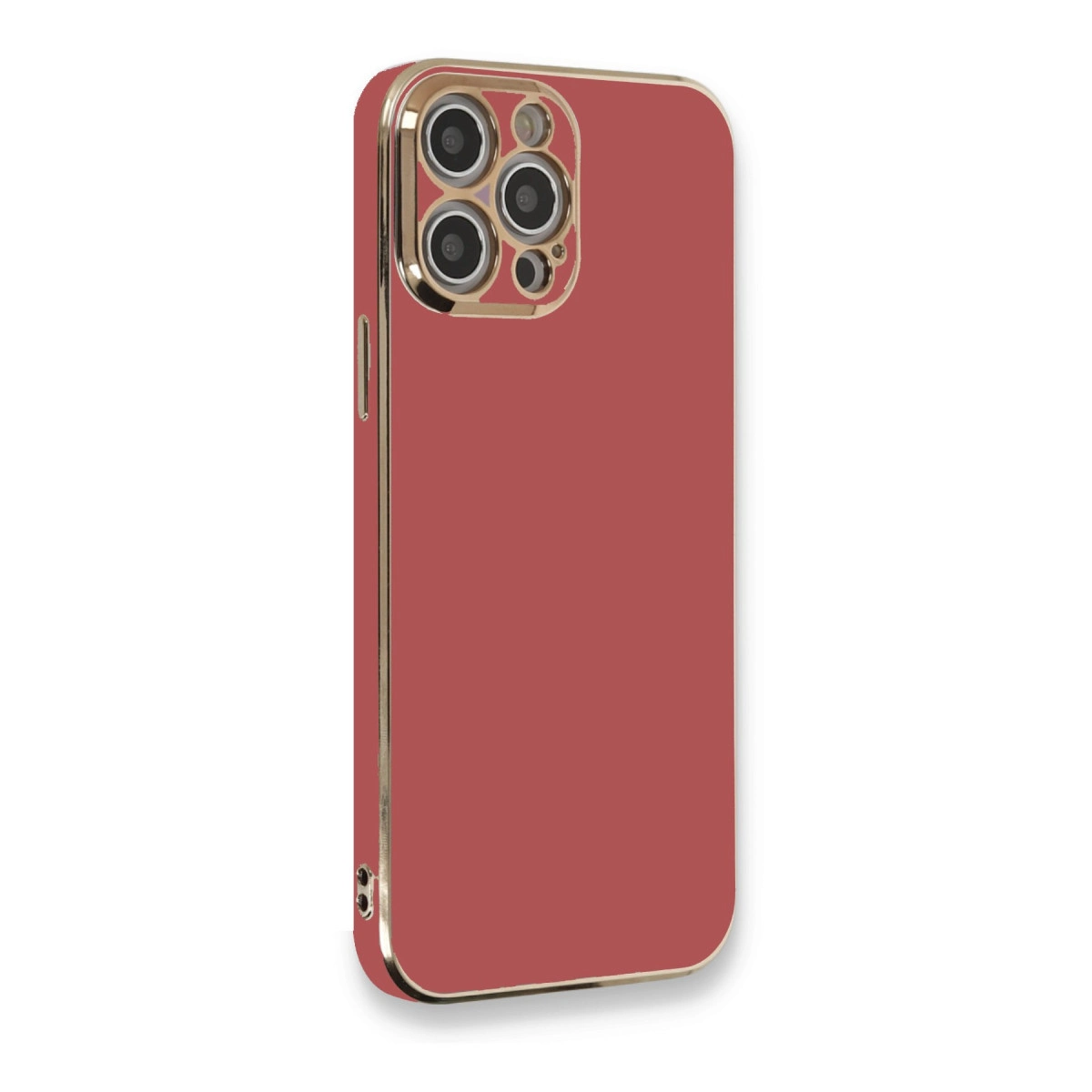 İphone 12 Pro Kılıf Volet Silikon - Kırmızı