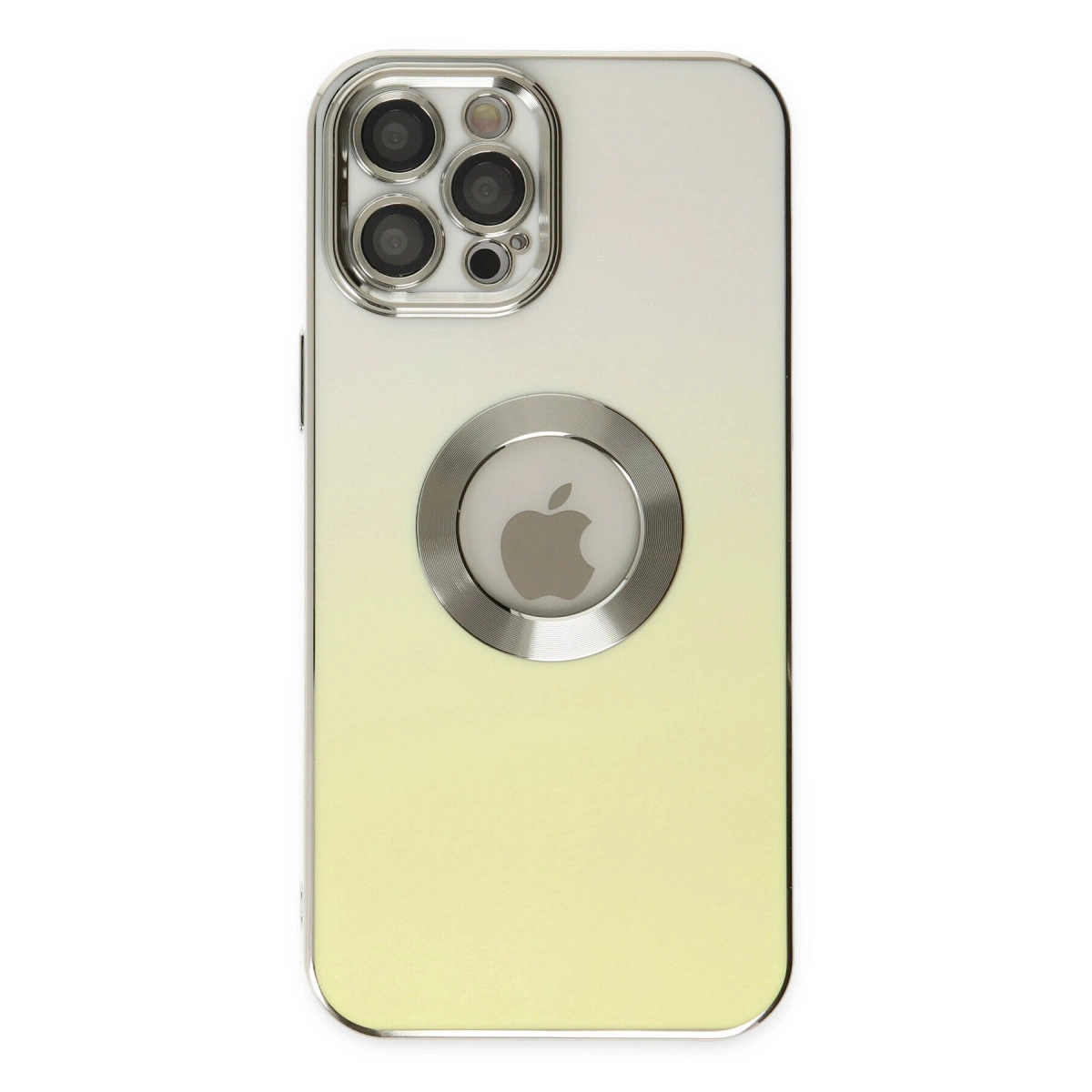 İphone 12 Pro Max Kılıf Best Silikon - Sarı