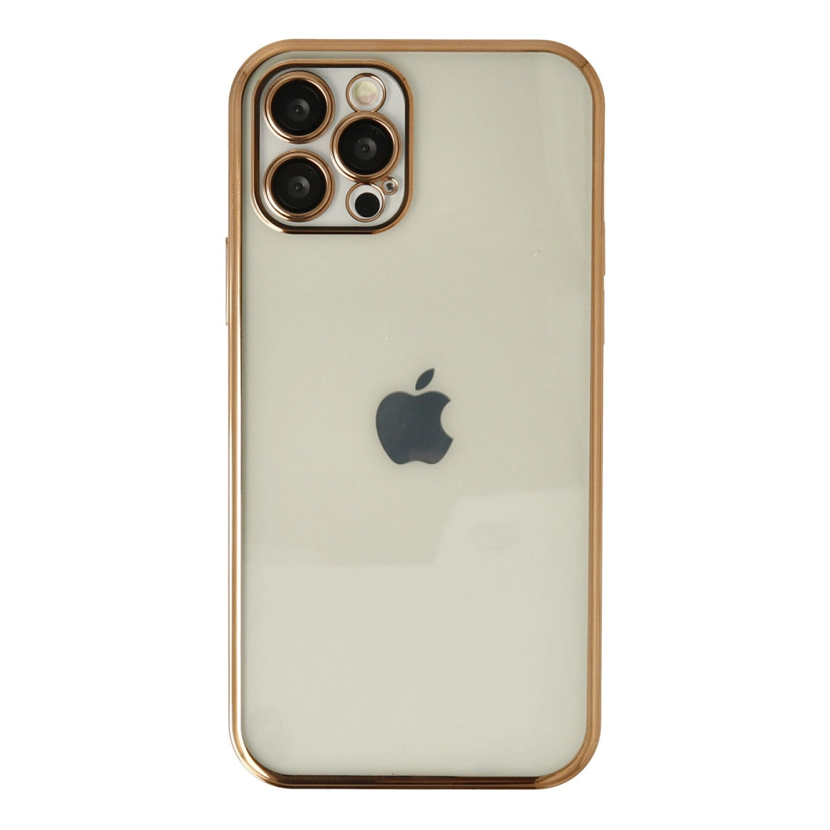 İphone 12 Pro Max Kılıf Razer Lensli Silikon - Gold