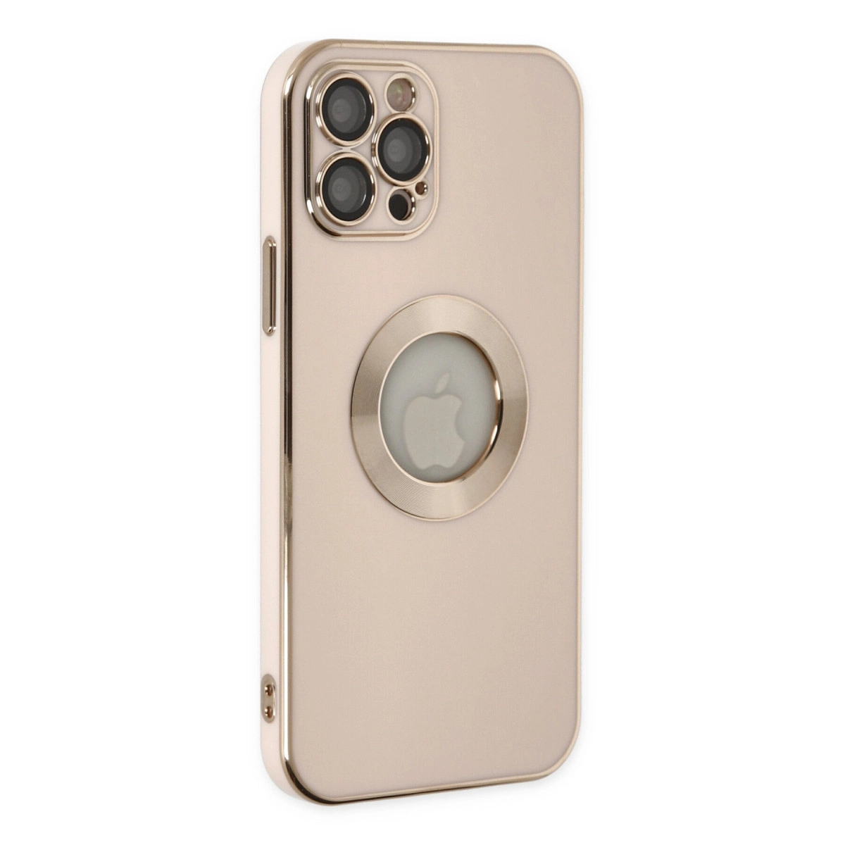 İphone 12 Pro Max Kılıf Store Silikon - Pembe