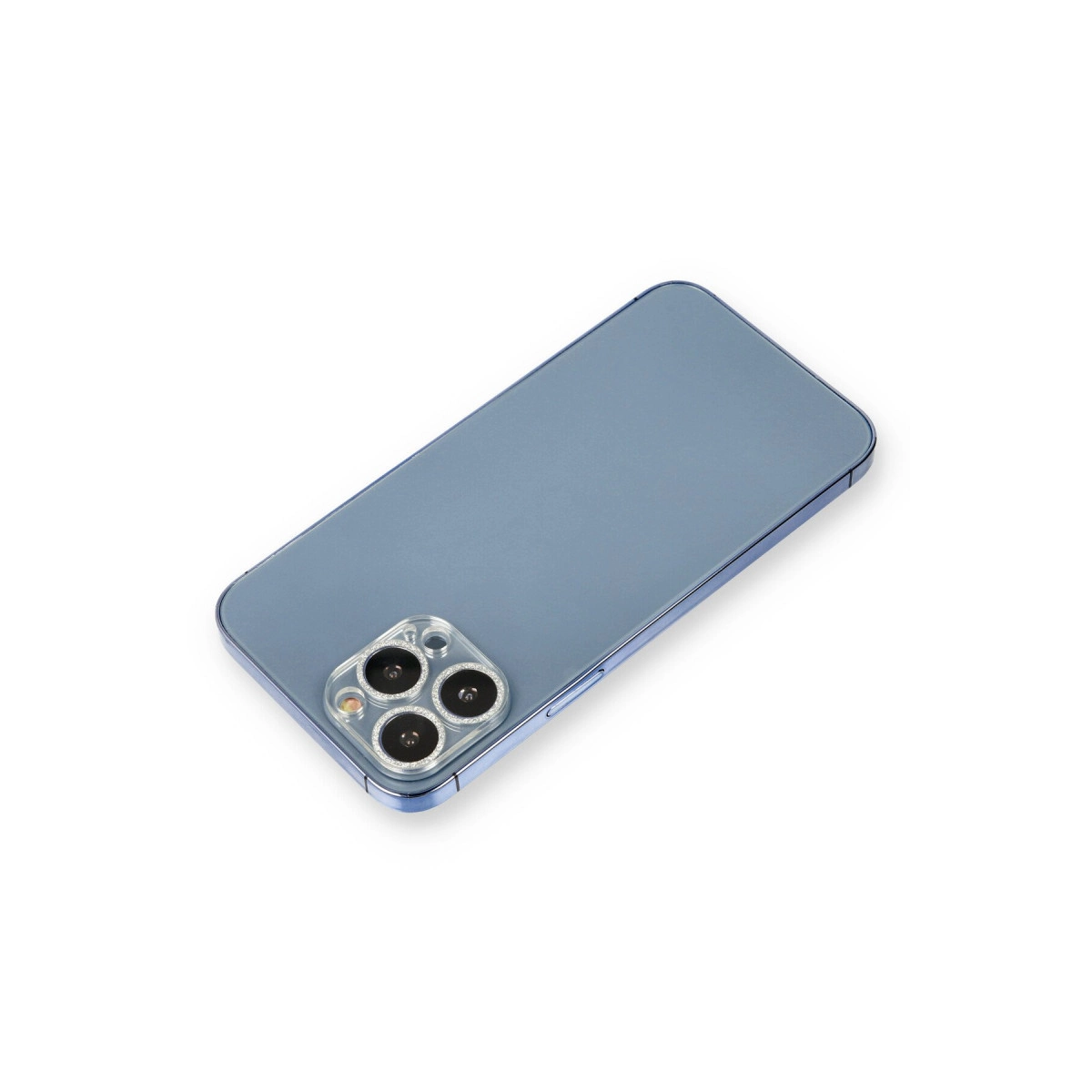 İphone 12 Pro Shine Kamera Lens Koruma Cam - Gümüş