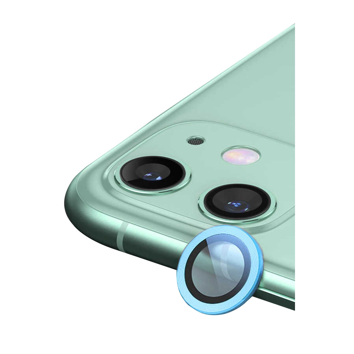 İphone 12 Raze Metal Kamera Lens - Mavi
